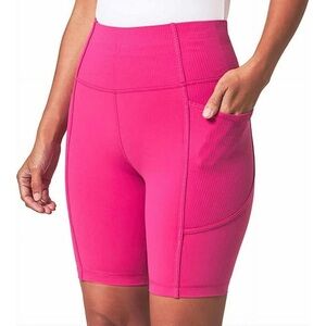 Mondetta Women's High Waist Biker Short in Pink NWT Size XXL